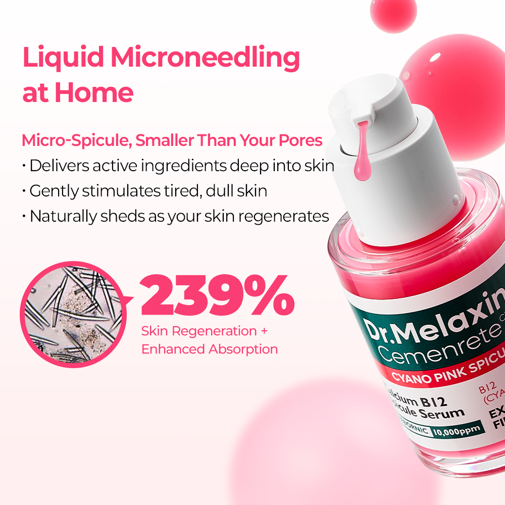 Cemenrete Cyano Pink Spicule Serum detail view 3 — CoreLab Skin