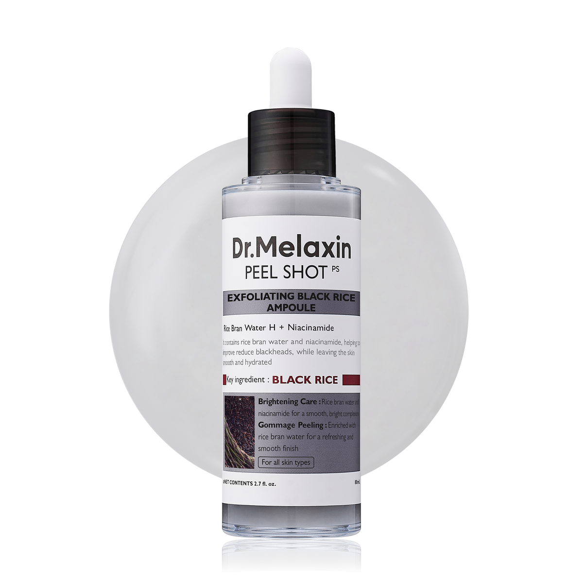 Peel Shot Glow Black Rice Ampoule main product shot β CoreLab Skin