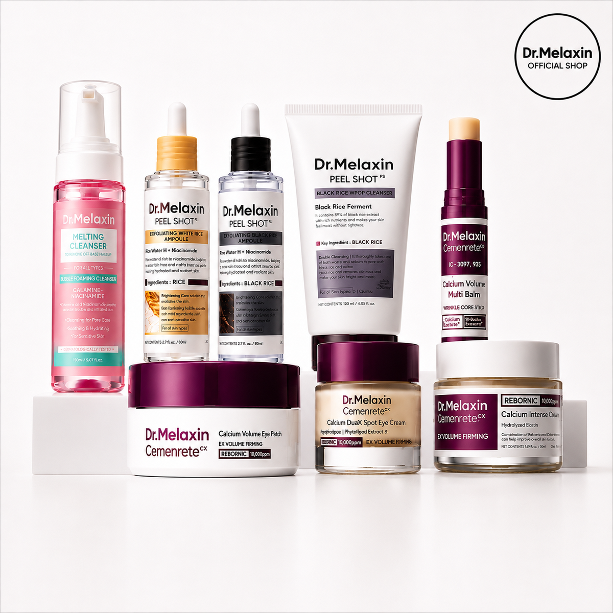 Dr. Melaxin Complete 7-Step Routine main product shot — CoreLab Skin