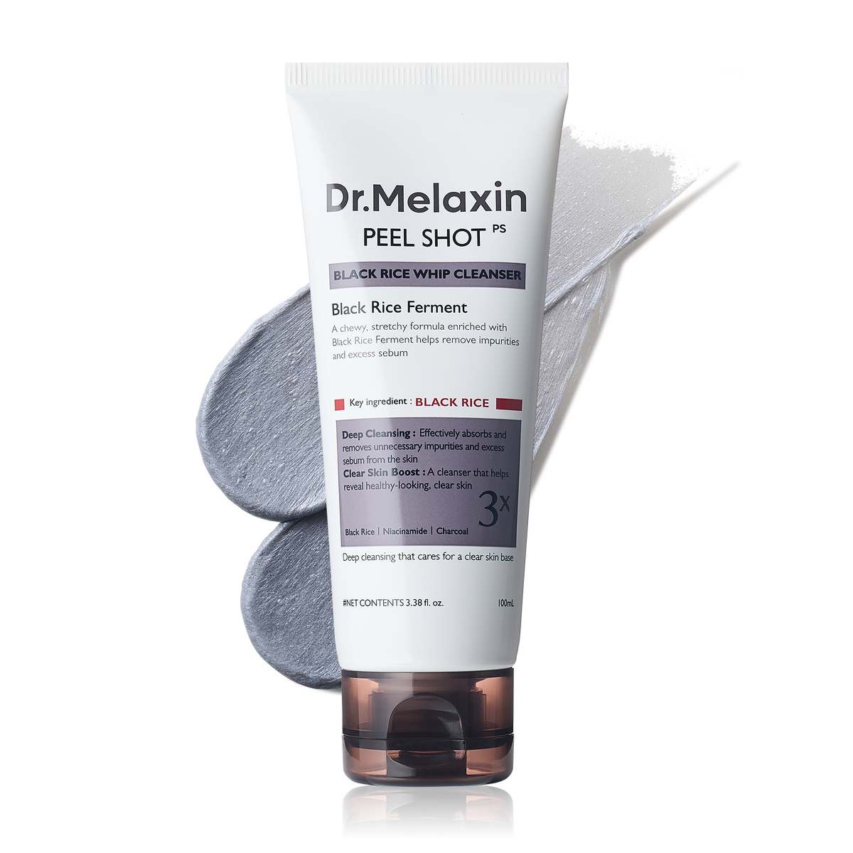 Peel Shot Black Rice Mochi Whip Cleanser main product shot — CoreLab Skin
